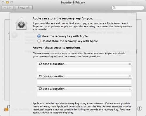 Store Recovery With Apple
